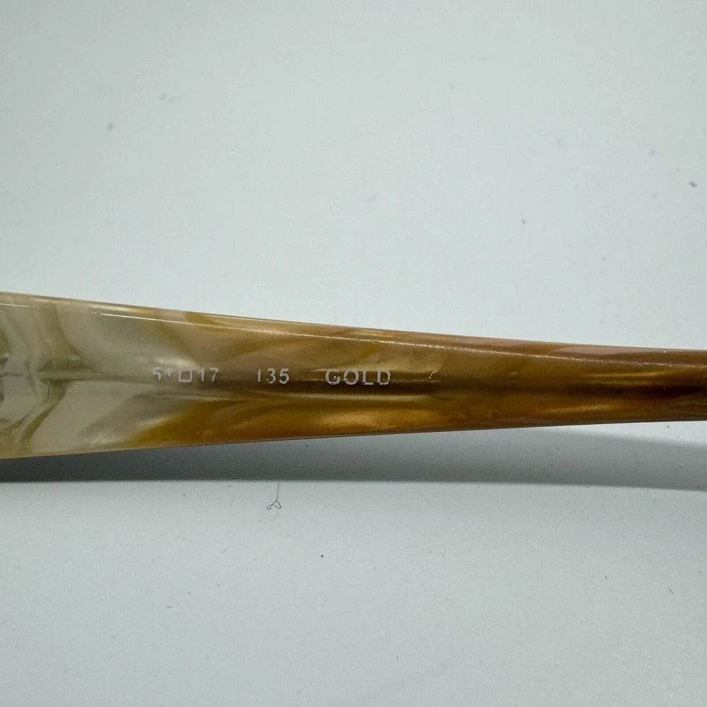 Parke Eyeglasses Frames PK5002 Gold 51-17-135 Rectangle Full Rim‎ H10581
